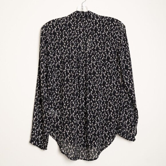 🚨 Anthropologie Cloth & Stone Spotted Lightweight Button Down Shirt - Picture 3 of 11